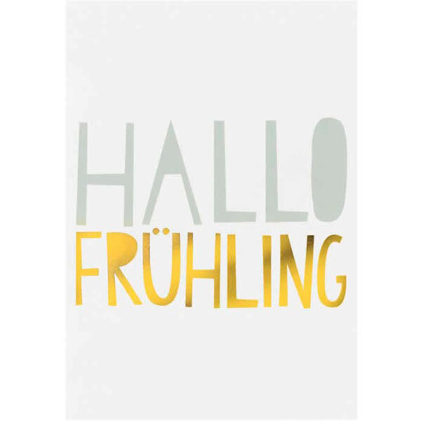 Postkarte Ostern – Hallo Frühling