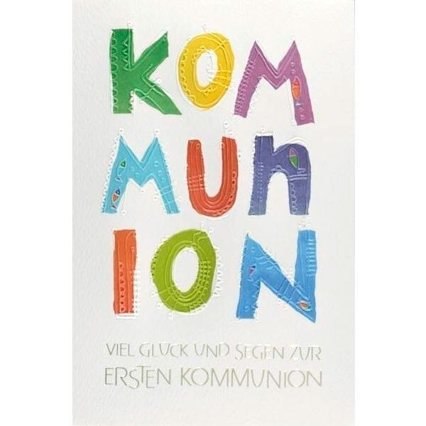 Viel Glück und Segen zur Kommunion