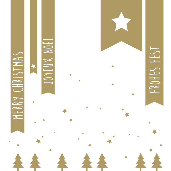 Winterzeit Servietten – Merry Christmas … gold