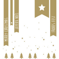 Winterzeit Servietten – Merry Christmas … gold