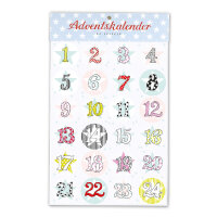 Sticker Adventskalender Sterne
