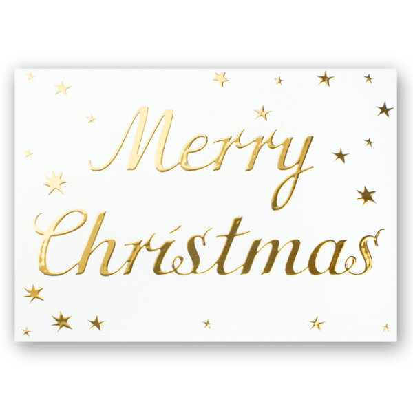 Postkarte – Merry Christmas