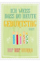 Postkarte glitter