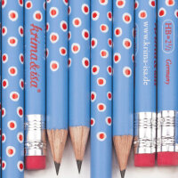 Bleistift Tupfer blau