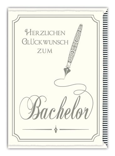 Herzlich Glückwunsch zum Bachelor