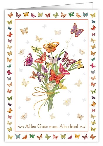 XL Karte zum Abschied