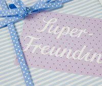 Postkarte Super Freundin