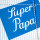 Postkarte Super Papa