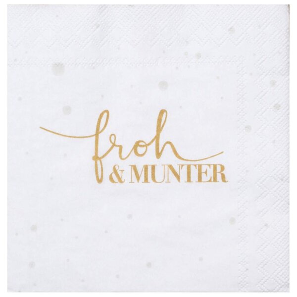 Weihnachtsservietten – froh & munter