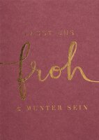 Weihnachtspostkarte – Lasst uns froh & munter sein