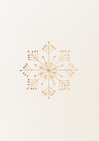 Postkarte Schneeflocke