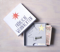 Winter Geldgeschenkbox Fröhliche Weihnachten