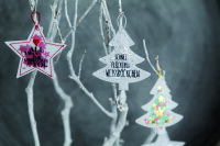 Konfetti Weihnachtsanhänger