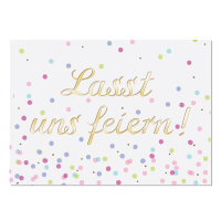 Postkarte Lasst uns feiern