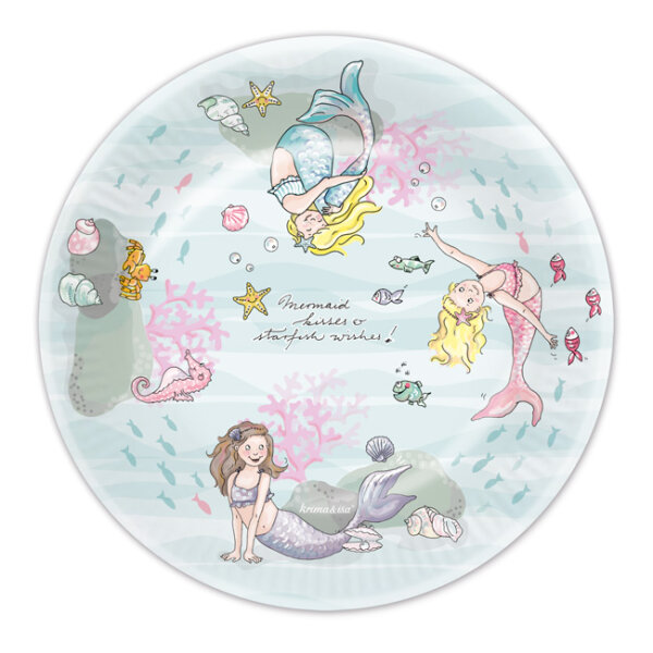 Pappteller Meerjungfrau