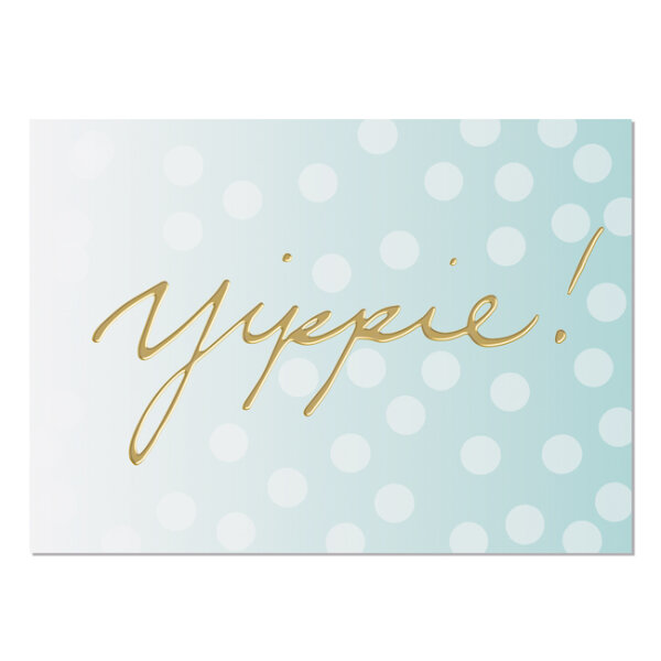 Postkarte Yippie