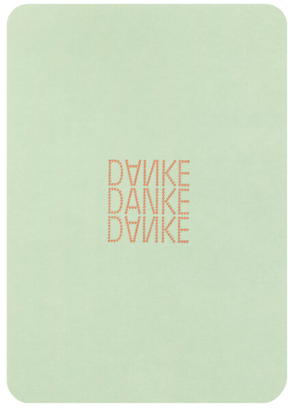 DANKE Karte – Danke Danke Danke