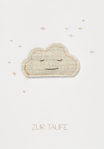 Baby Kuschelkarte Zur Taufe