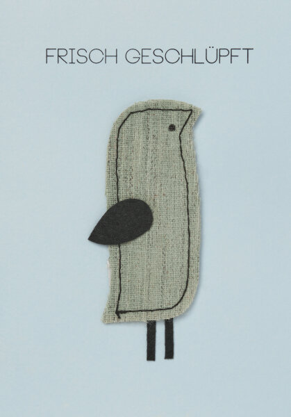 Baby Kuschelkarte Frisch geschlüft