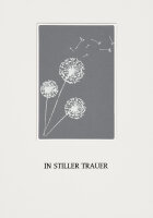 Passepartout Trauerkarte – Pusteblume