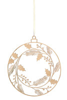 Holzornament Winterkranz