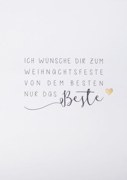 Weihnachtspostkarte – Ich wünsche dir …