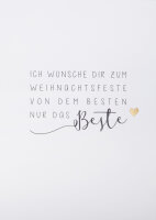 Weihnachtspostkarte – Ich wünsche dir …