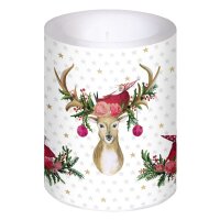 Weihnachtskerze Rentier