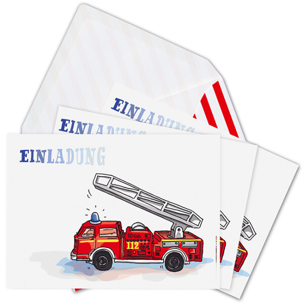 Einladungskarten Feuerwehr