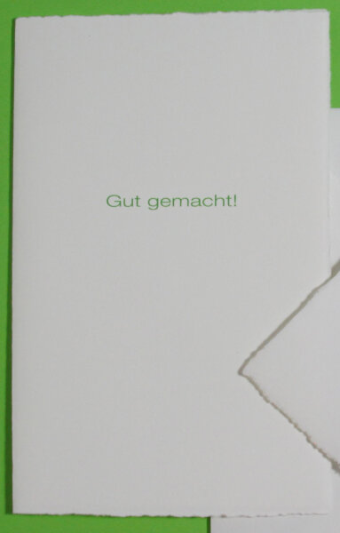 Karte Gut gemacht