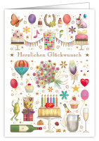 XL Karte Herzlichen Glückwunsch