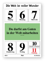 Original-Leitspruch-Wochen-Kalender 2025