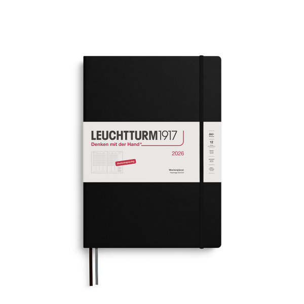 Wochenplaner Master (A4+) 2026 schwarz