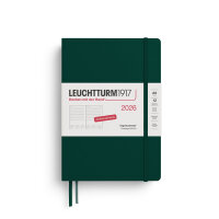 Tageskalender Medium (A5) 2026 forest green