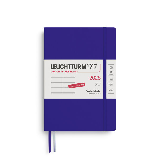Wochenkalender medium A5 2026 ink