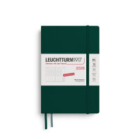 Wochenplaner Paperback B6+ 2026, forest green