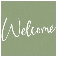 Servietten salbei – welcome