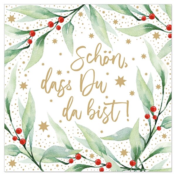 Servietten "Schön, dass du da bist"