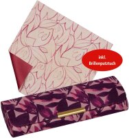 Brillenetui mit Putztuch Aster