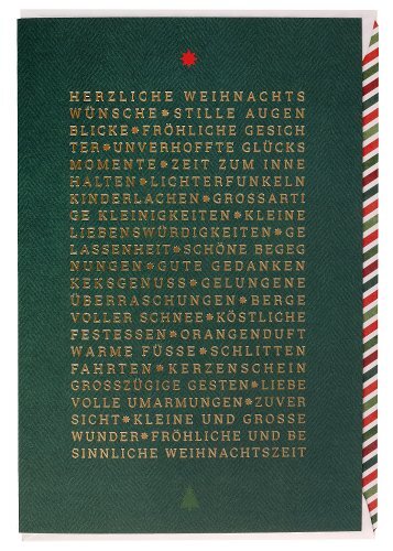 Klappkarte Weihnachtswünsche