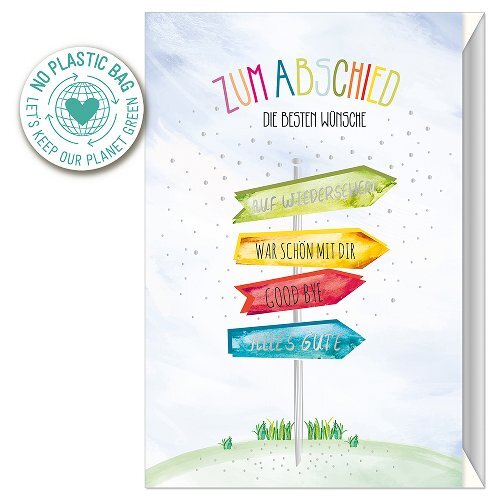 Klappkarte Zum Abschied