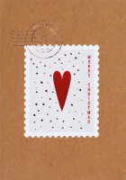 Klappkarte – Merry Christmas Briefmarke