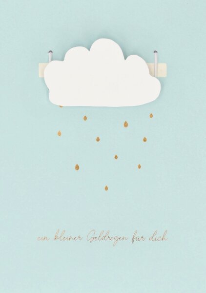 Klappkarte – Ein kleiner Geldregen für dich