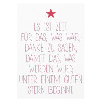 Klappkarte – Es ist Zeit