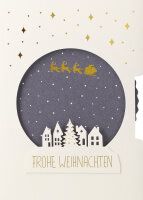 Klappkarte – Schneekugelkarte
