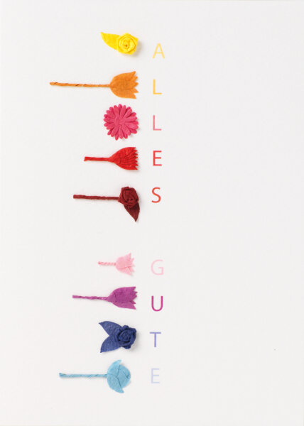 Klappkarte – Alles Gute