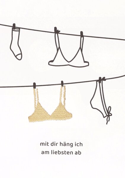 Klappkarte – mit dir