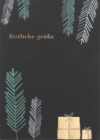 Klappkarte – Weihnachtspost "Festliche...