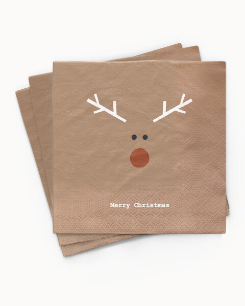 Serviette - Rudolf red nose