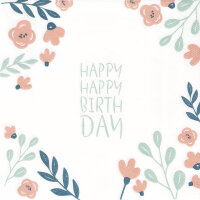 Serviette – Happy birthday